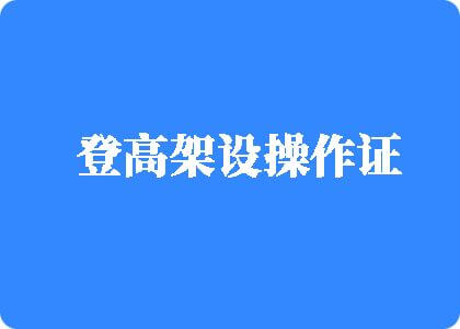 操逼吃鸡巴插逼视频登高架设操作证